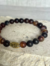 Brown Agate Gemstone Bracelet