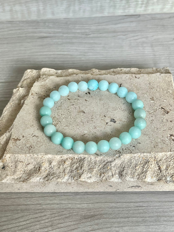 Blue Amazonite Gemstone Bracelet