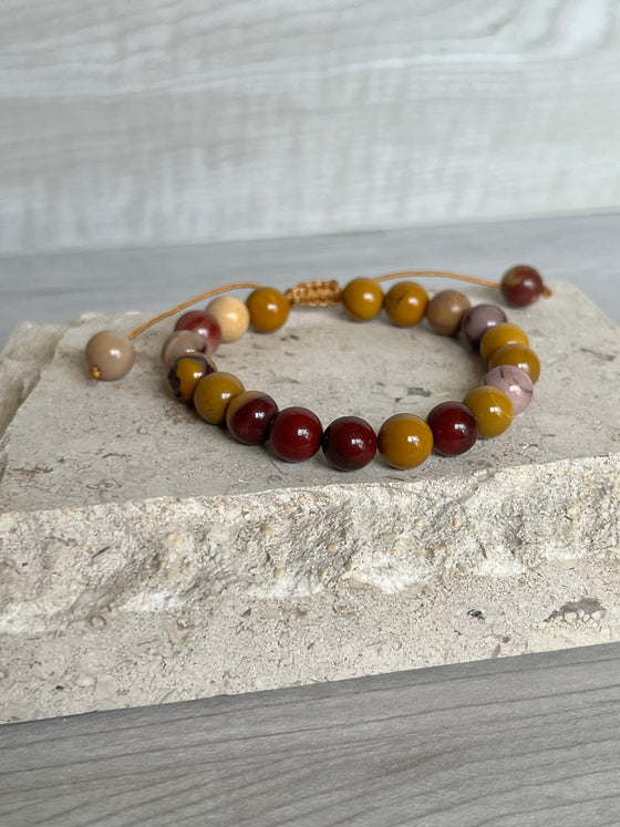 Mookaite Tie Bracelet