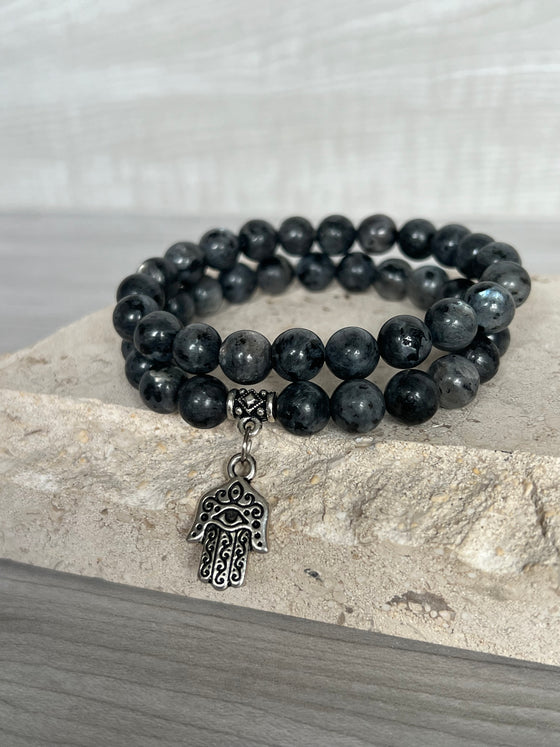 Larvikite Gemstone Bracelet