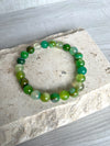 Green Agate Gemstone Bracelet