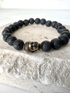 Buddha Lava Gemstone Bracelet